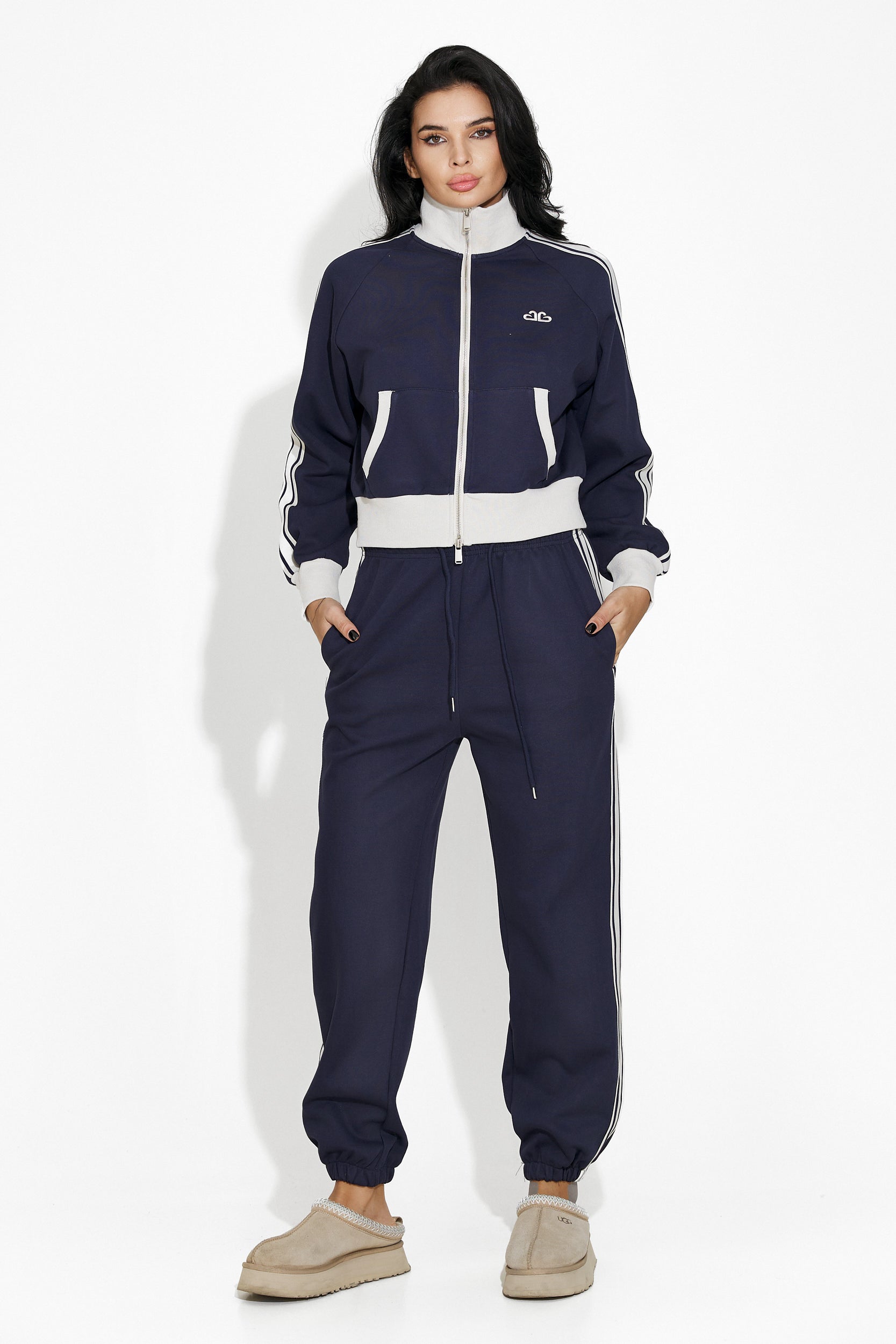 Tuta da donna casual blu navy Taisha Bogas