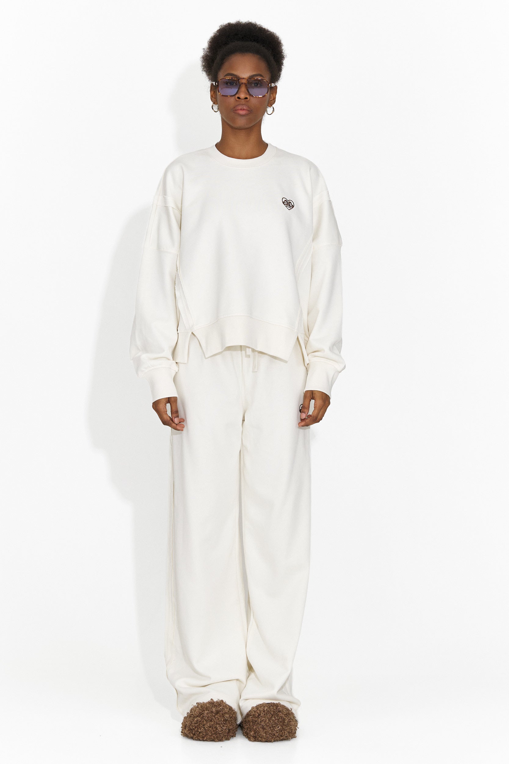 Isabela Bogas Casual Cream Allenamento da Donna