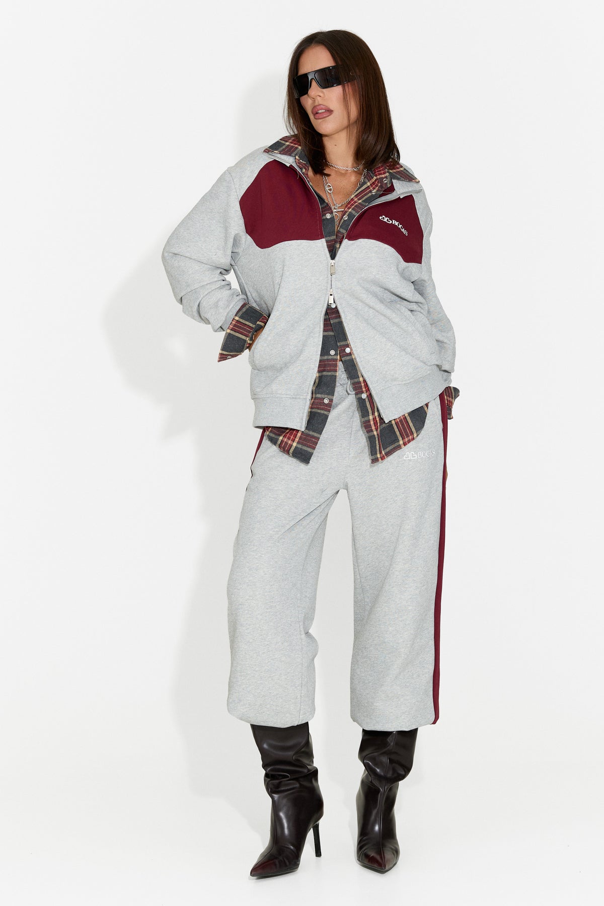 Tuta da donna casual grigia Baceia Bogas