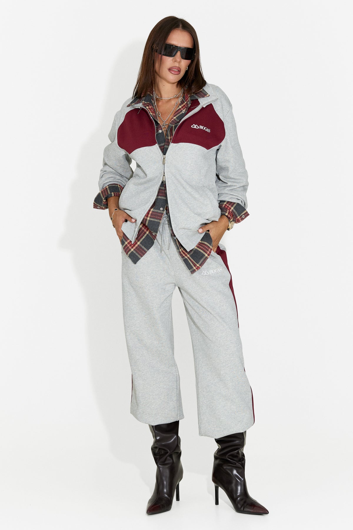 Tuta da donna casual grigia Baceia Bogas