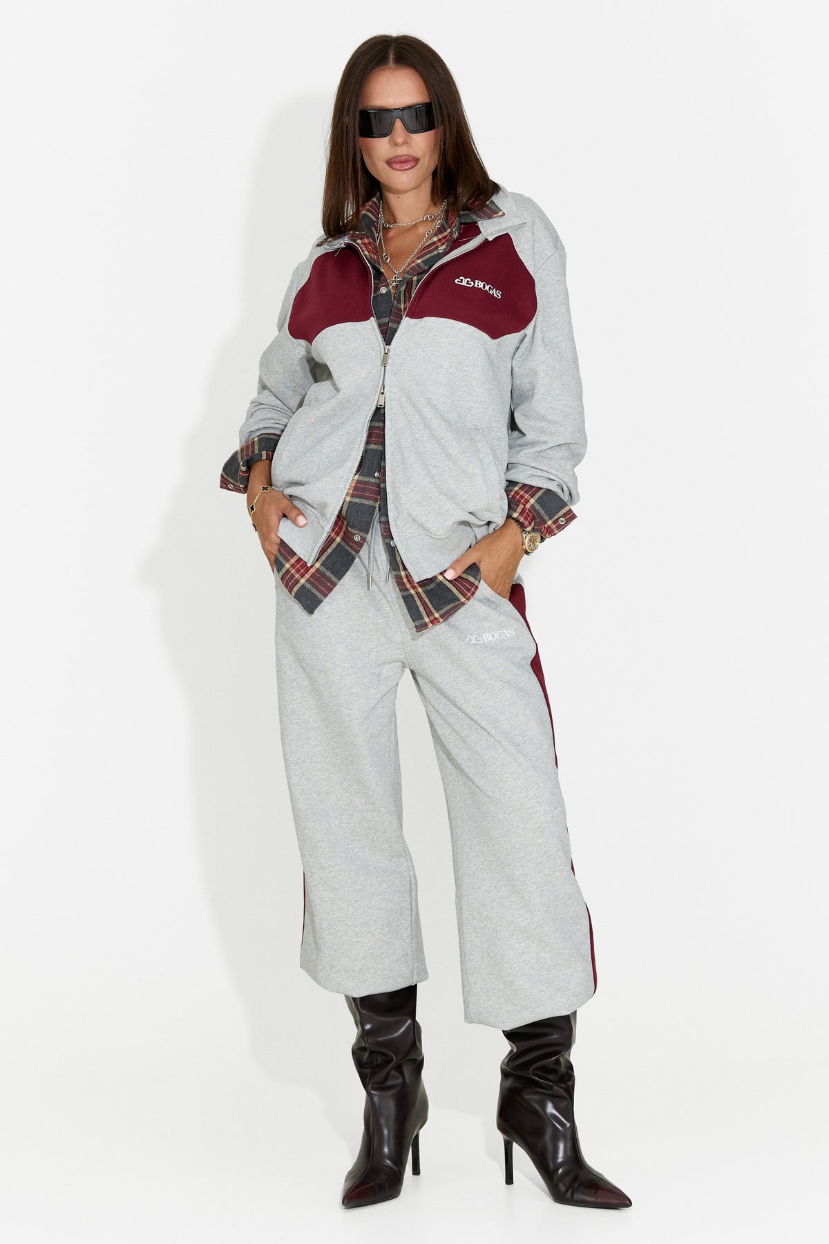 Tuta da donna casual grigia Baceia Bogas