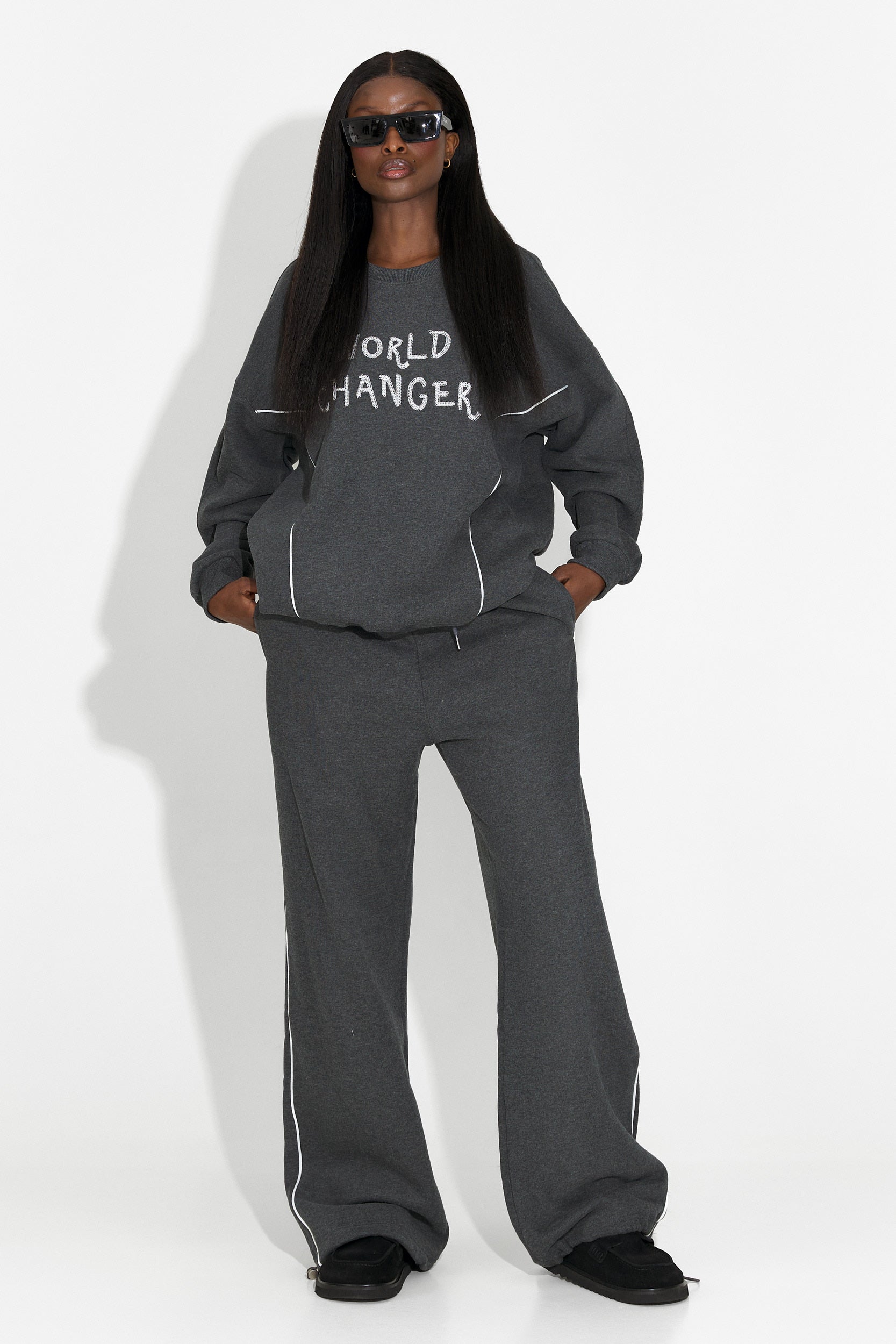 Pavora Bogas Grigio Scuro Casual Allenamento da Donna