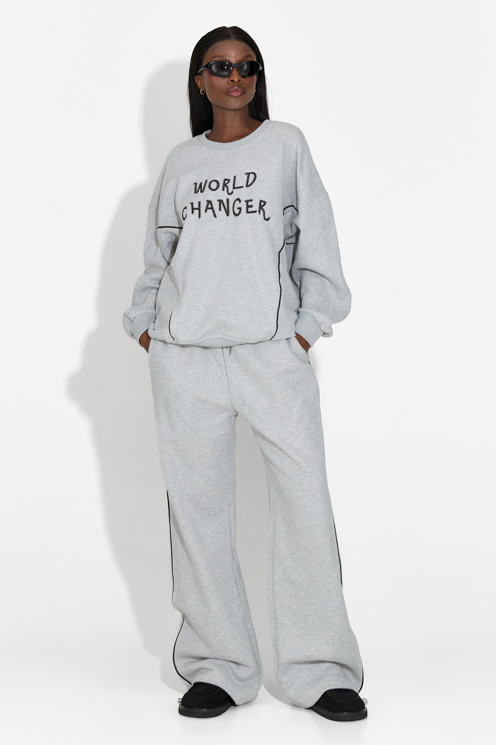 Tuta da Allenamento Casual Grigia da Donna Pavora Bogas