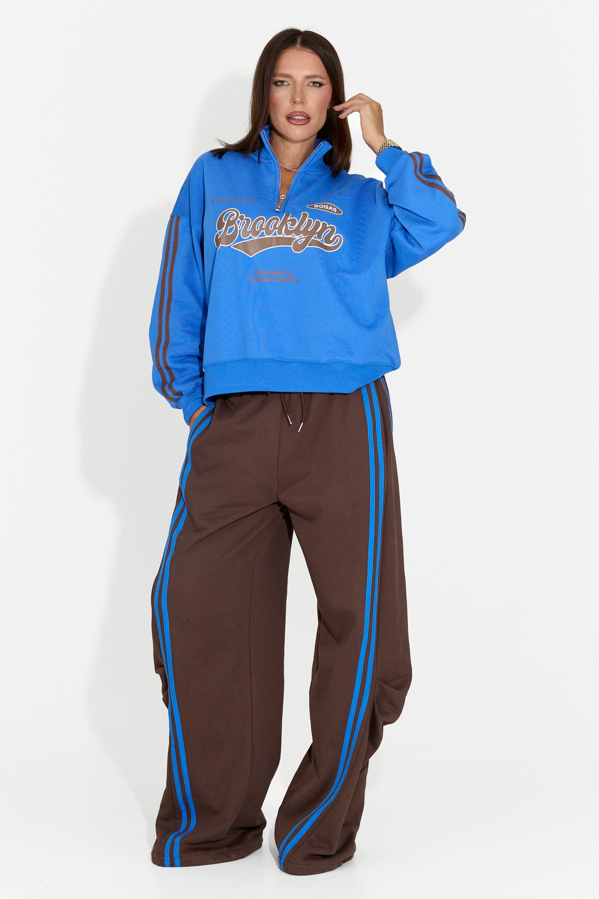 Tuta da donna casual marrone Celoaora Bogas