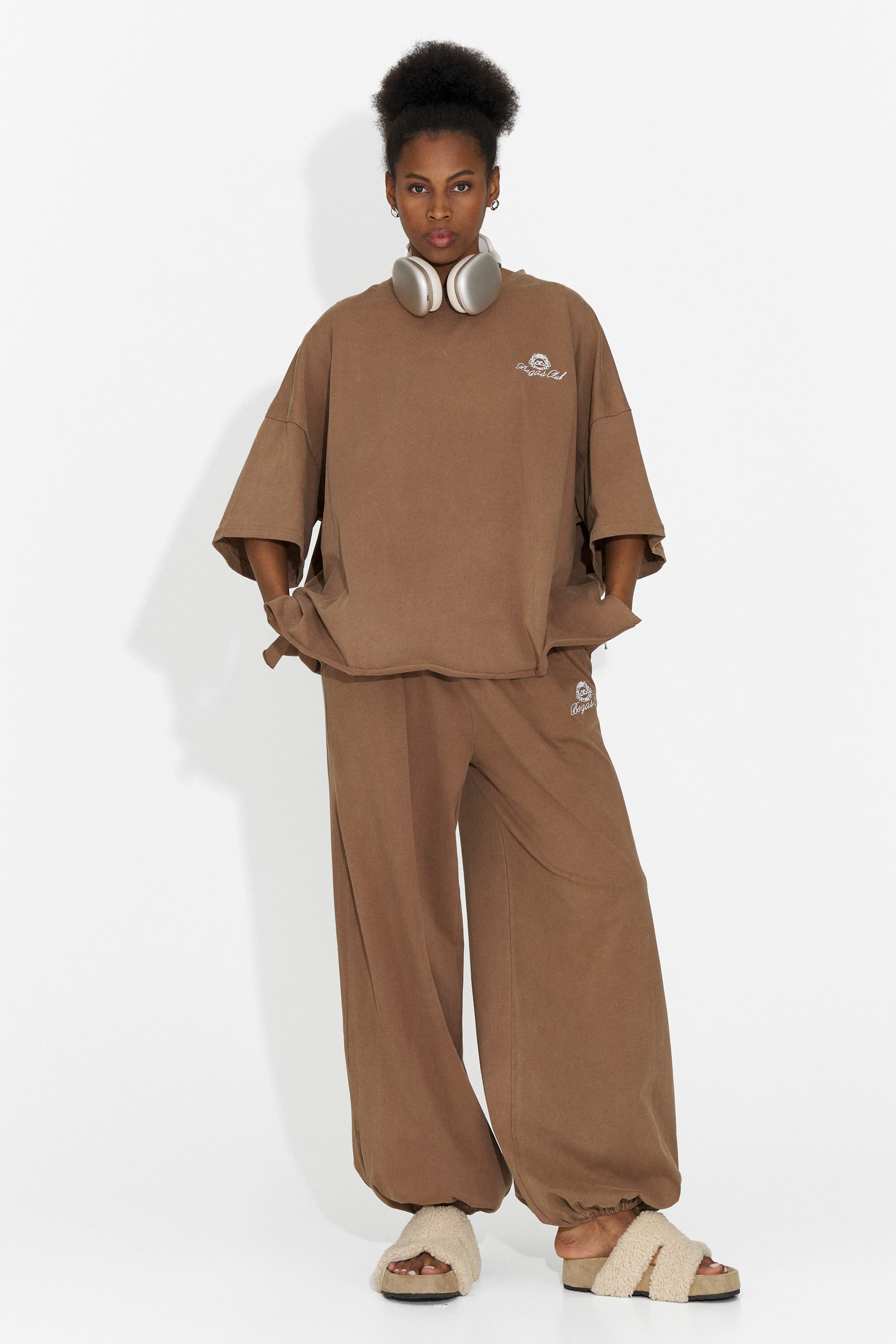 Tuta da Allenamento Casual Marrone da Donna Edelweis Bogas