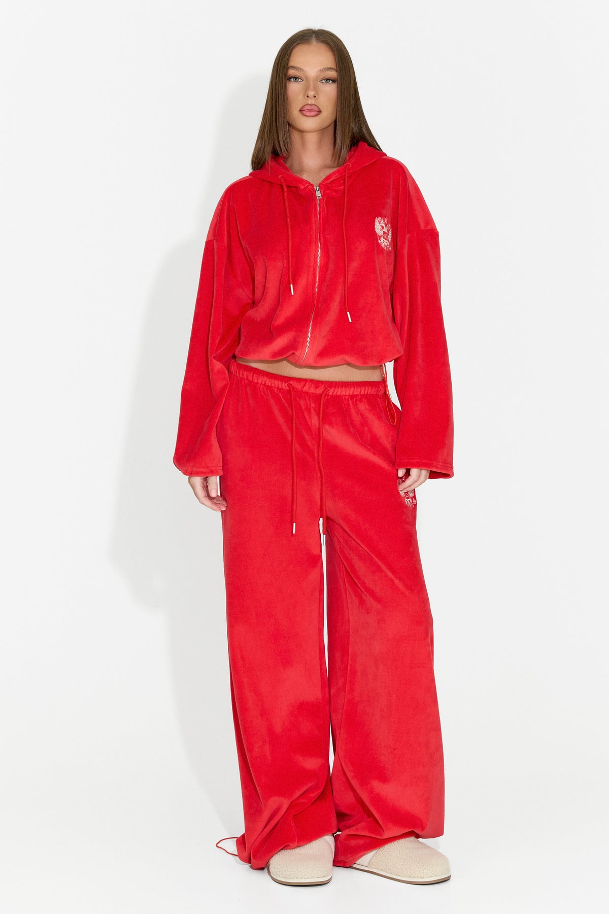 Tuta casual da donna rossa Scoleaesia Bogas