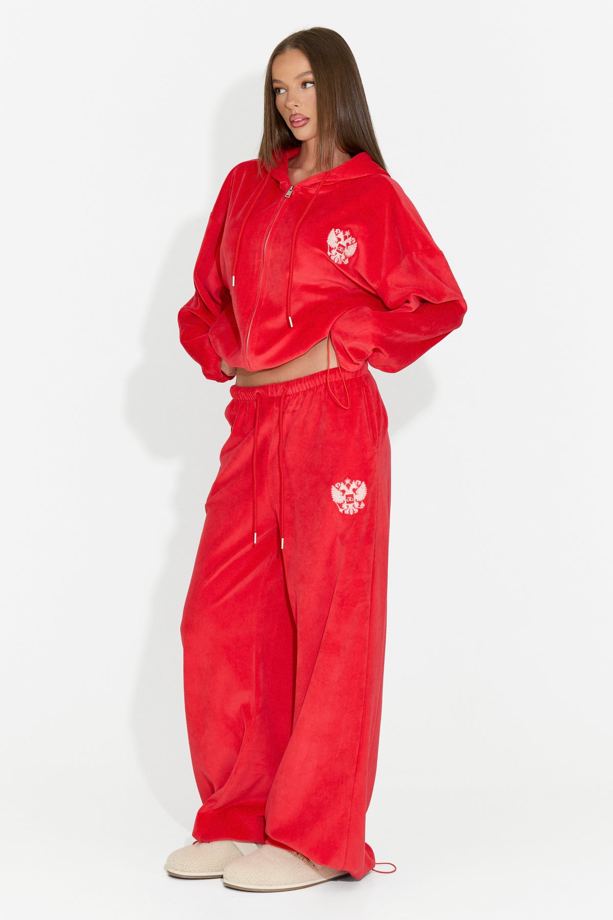Tuta casual da donna rossa Scoleaesia Bogas
