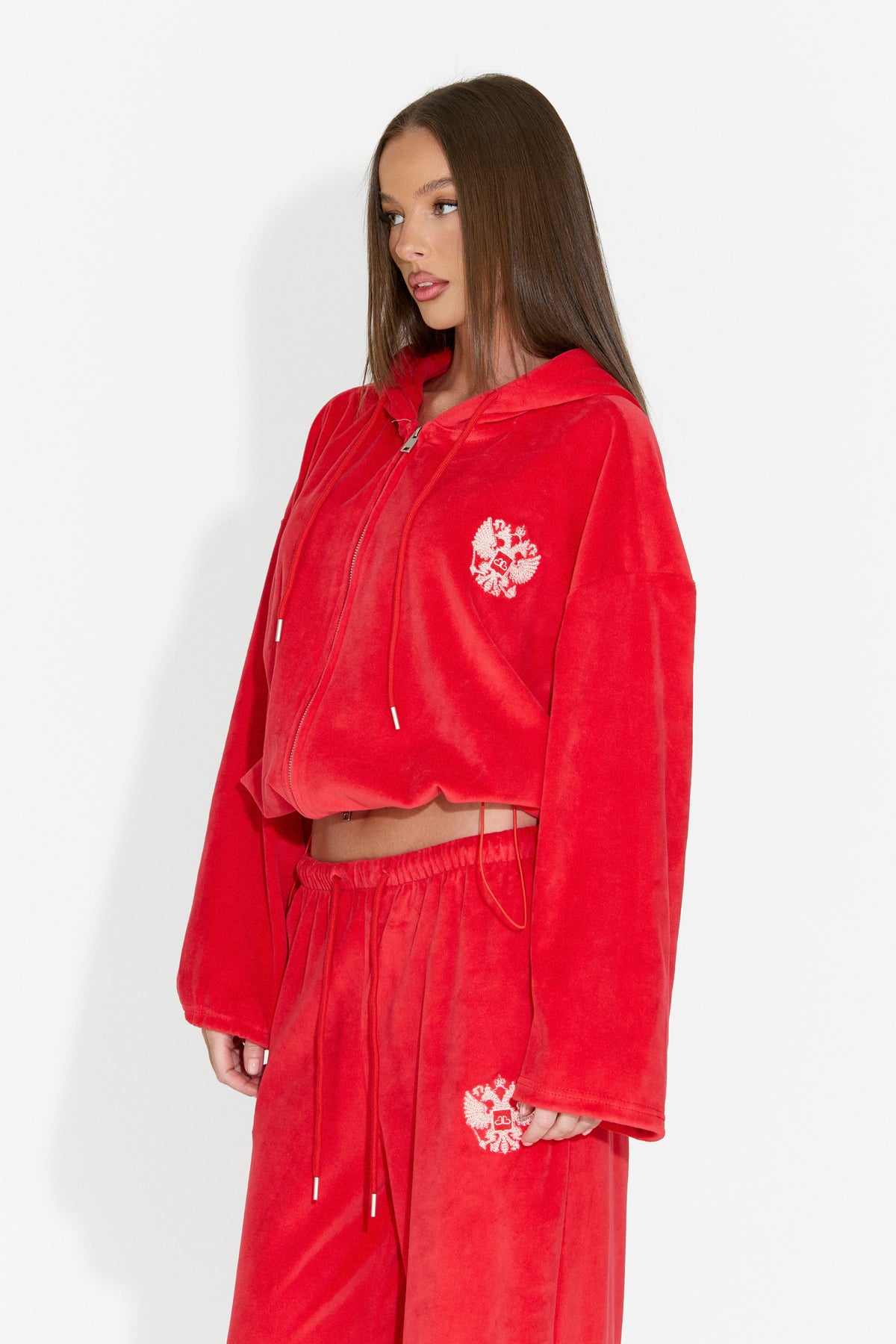 Tuta casual da donna rossa Scoleaesia Bogas