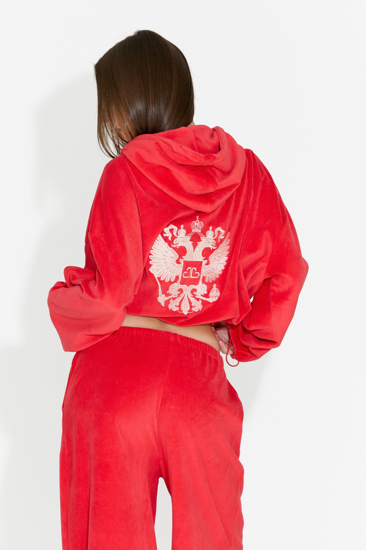Tuta casual da donna rossa Scoleaesia Bogas