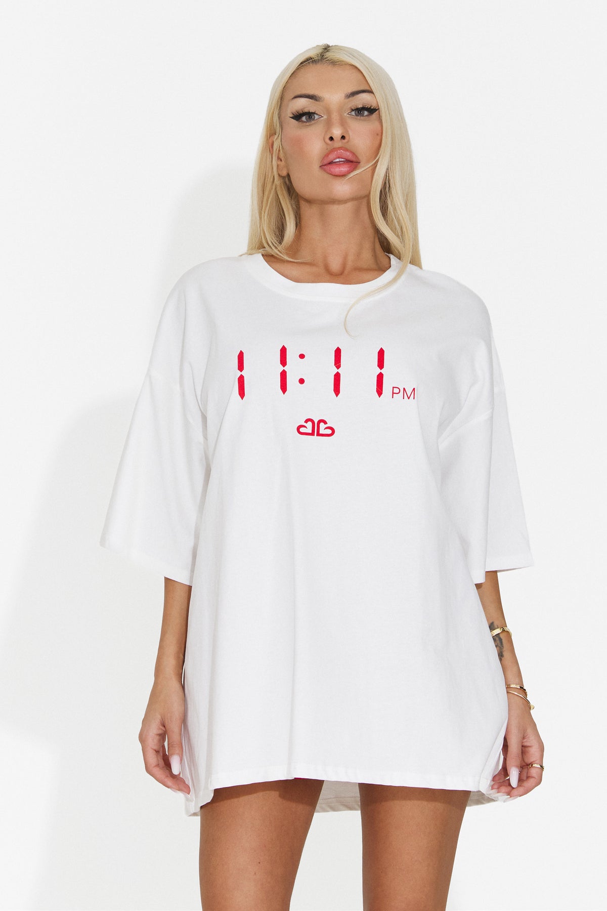 Tricou casual alb Synreyra Bogas