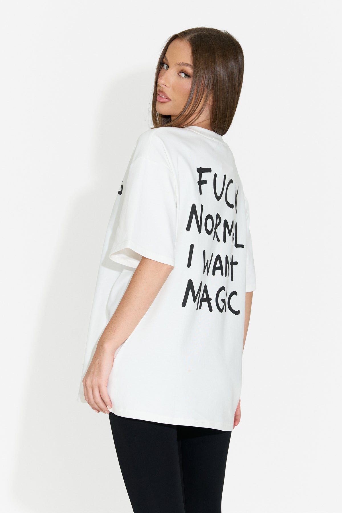 T-shirt casual da donna bianca Andrena Bogas
