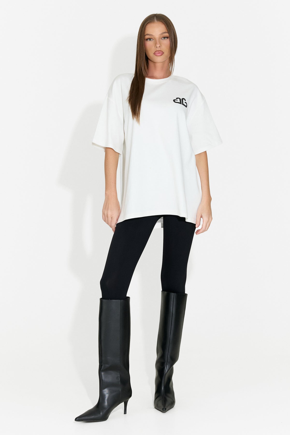 T-shirt casual da donna bianca Andrena Bogas