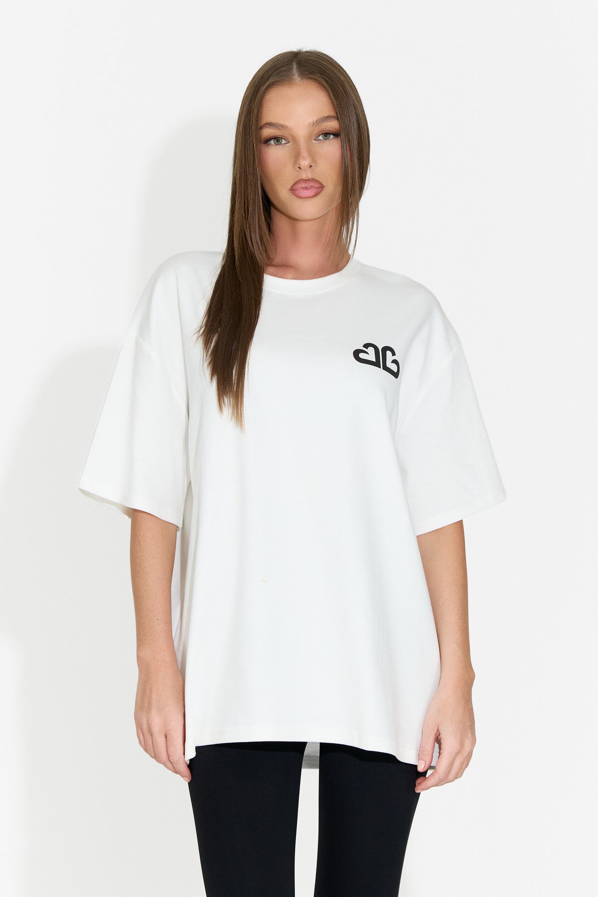 T-shirt casual da donna bianca Andrena Bogas