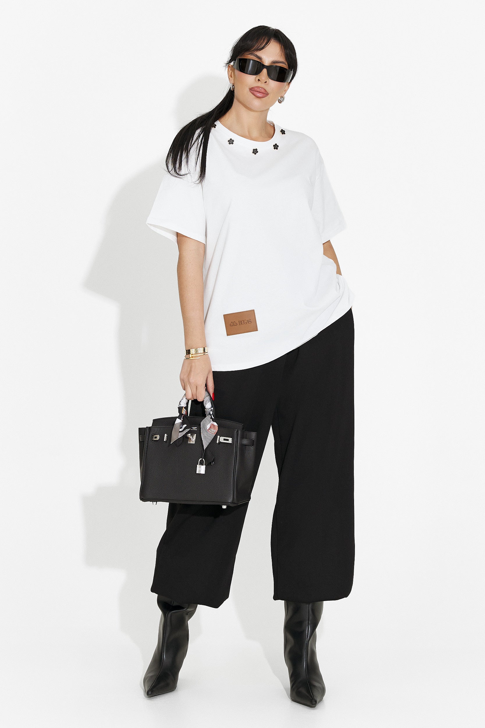 T-shirt Casual Bianca da Donna di Arilea Bogas