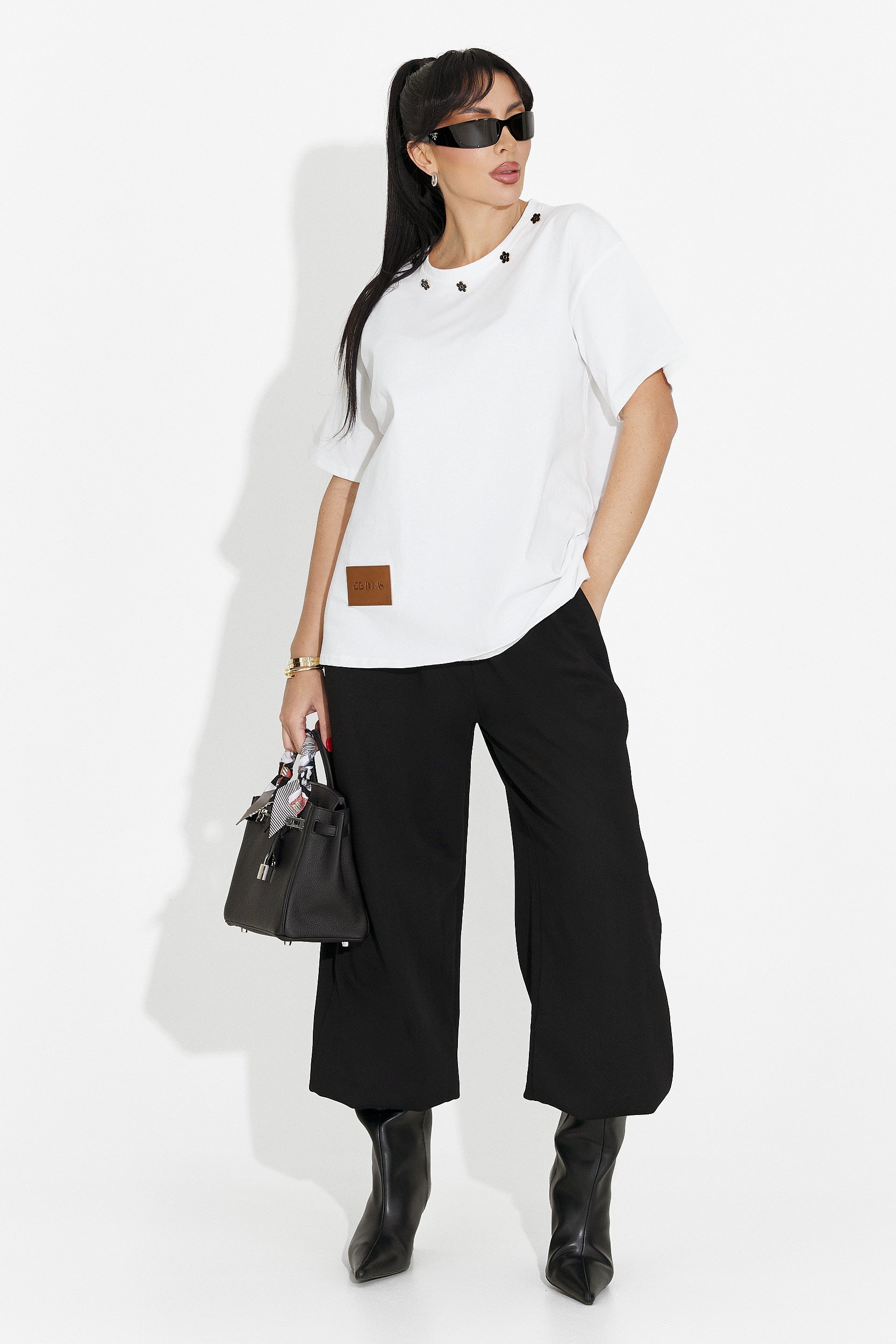 T-shirt Casual Bianca da Donna di Arilea Bogas