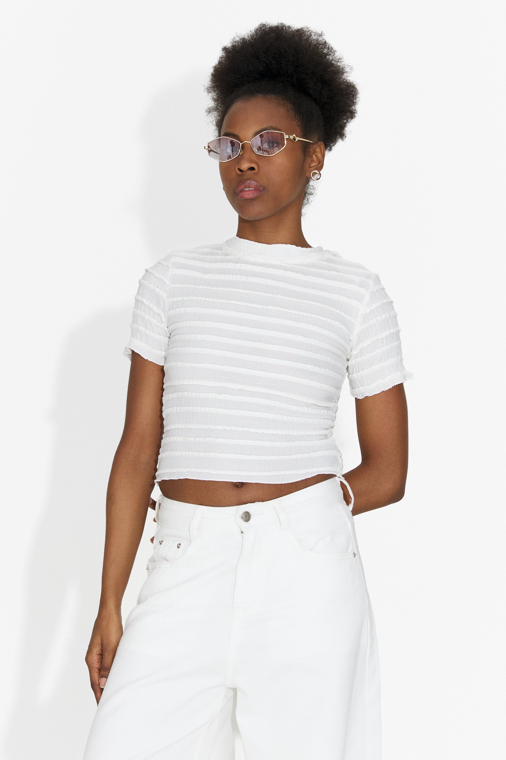 Versala Bogas T-Shirt Casual Bianca per Donne