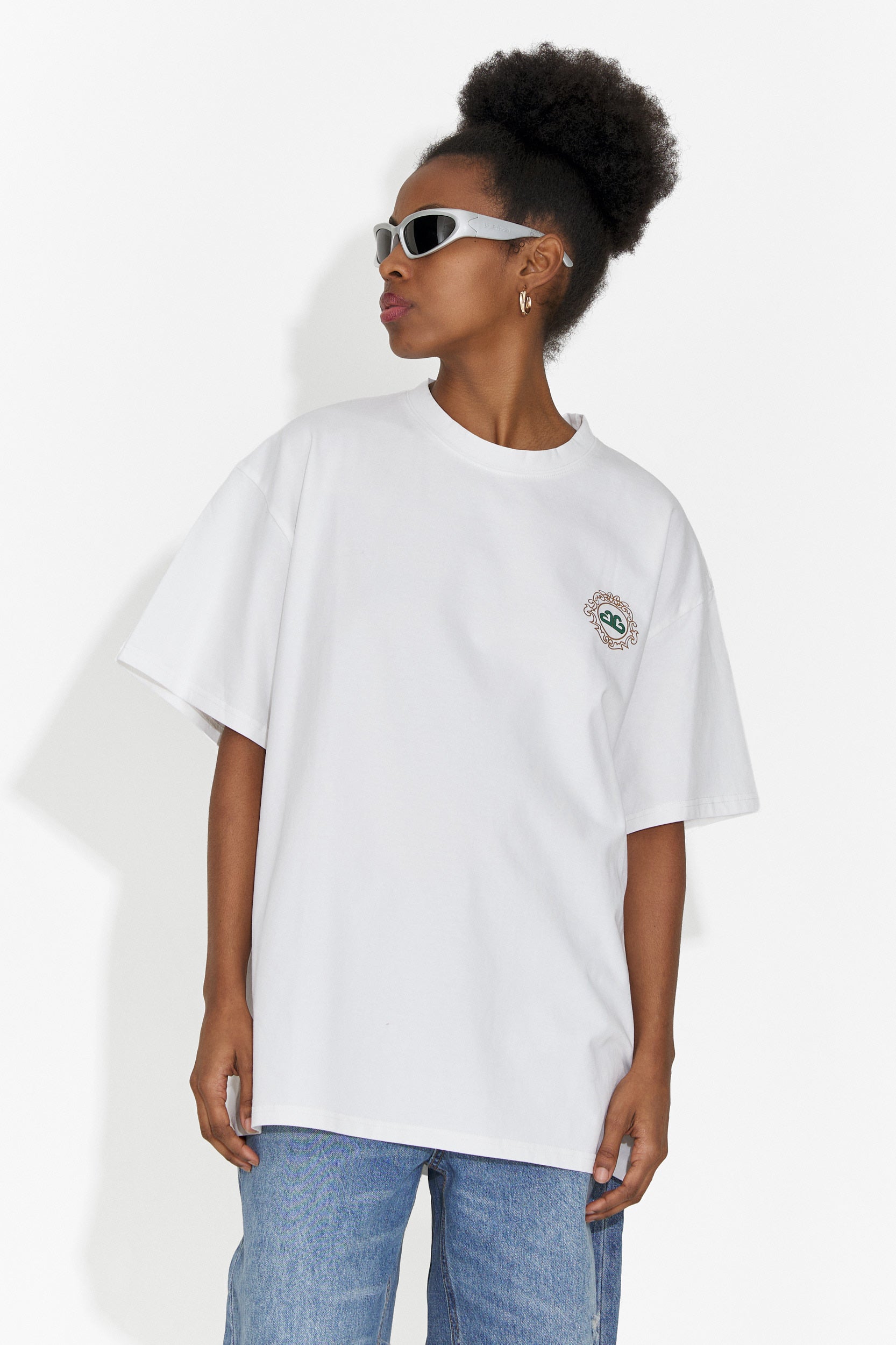 Zoenia Bogas T-shirt Casual Bianca da Donna