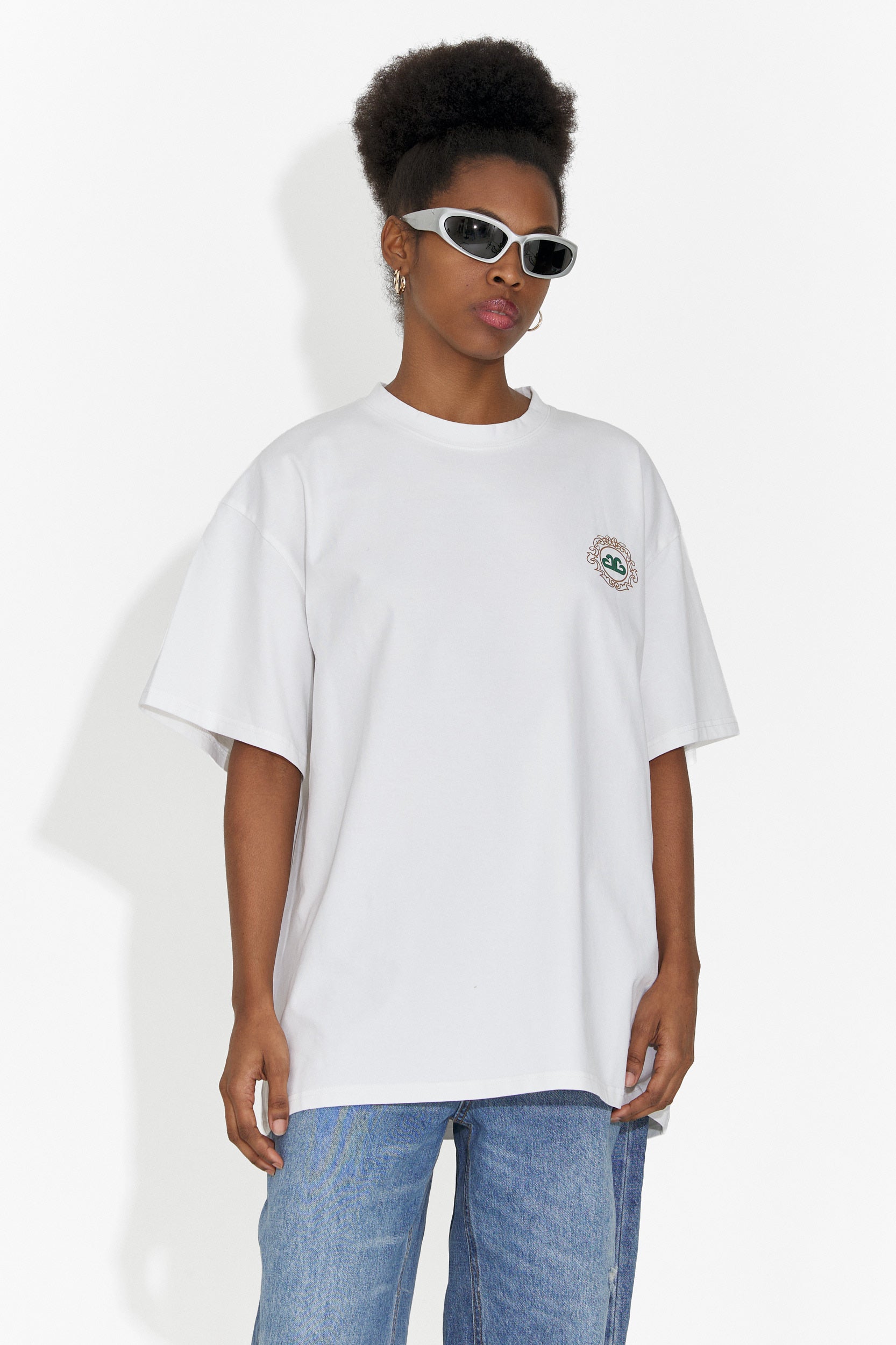 Zoenia Bogas T-shirt Casual Bianca da Donna