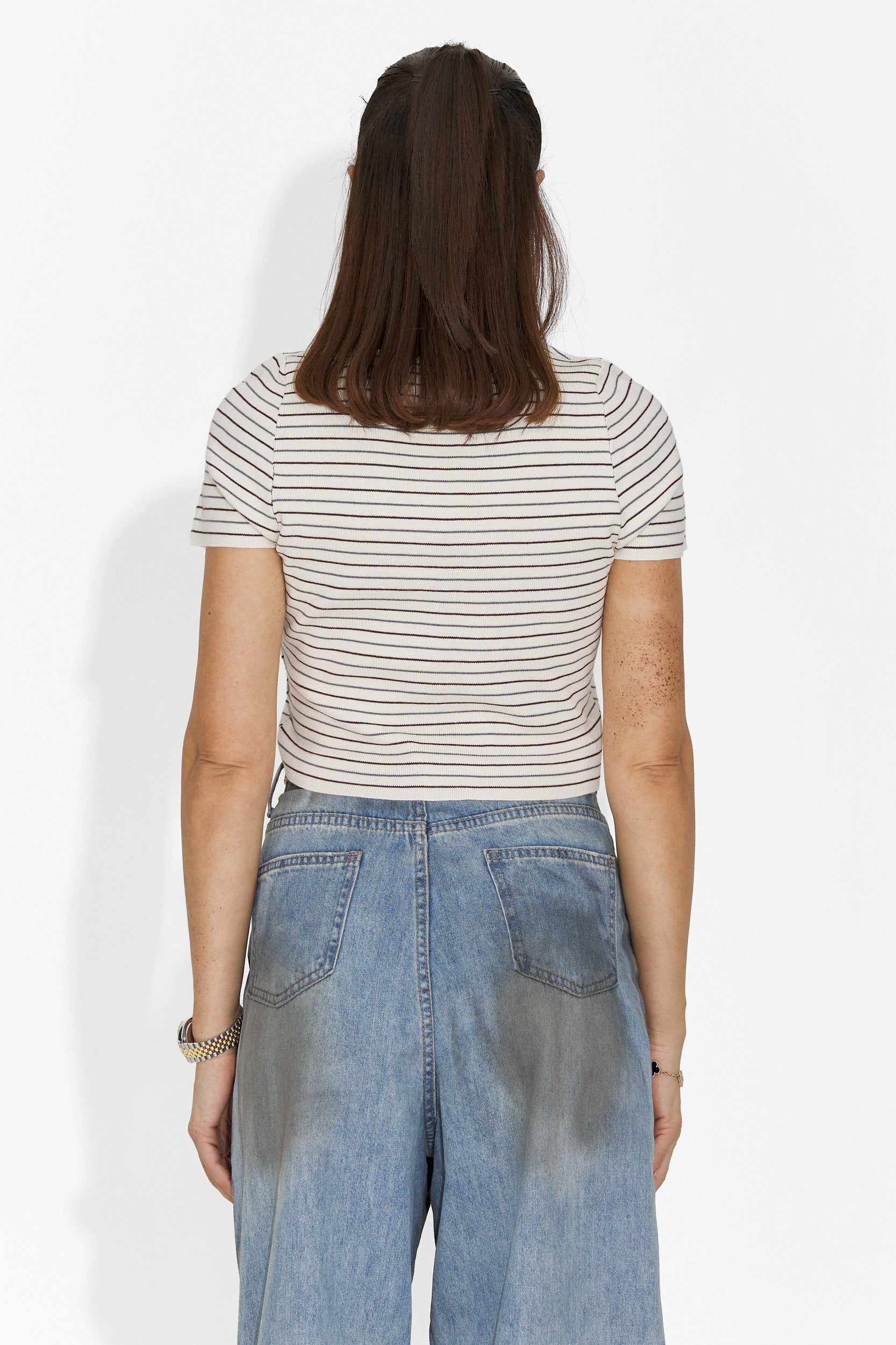 Casuale maglietta beige da donna Hainie Bogas