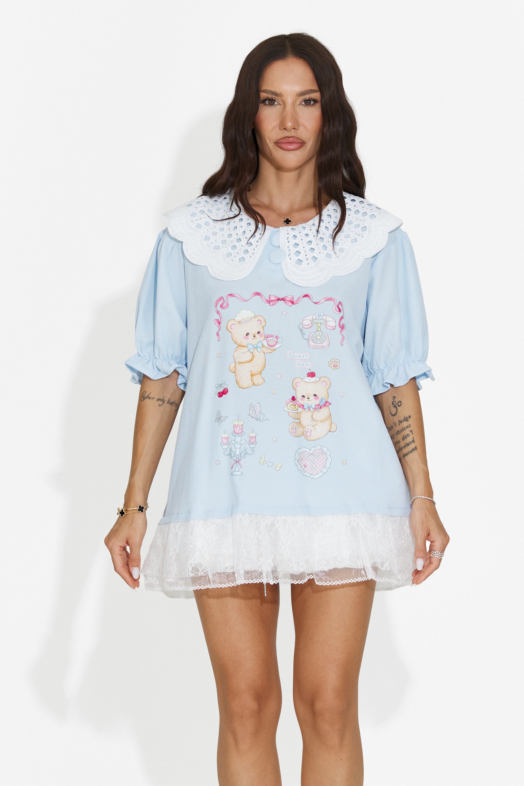 Maglietta donna casual azzurro Olimia Bogas