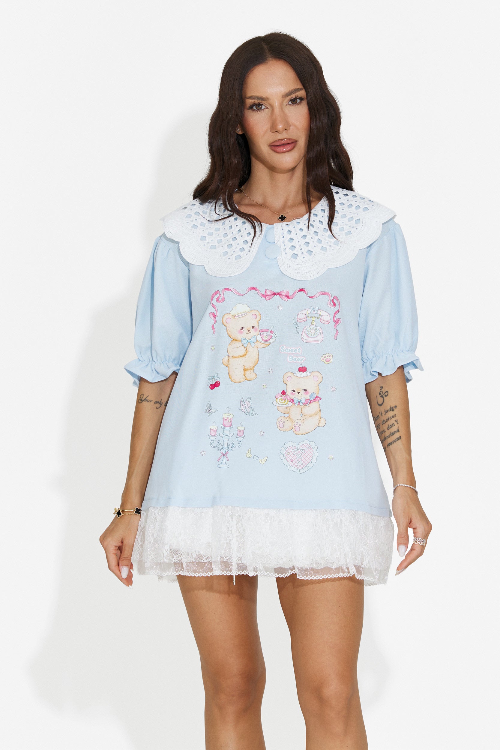 Maglietta donna casual azzurro Olimia Bogas