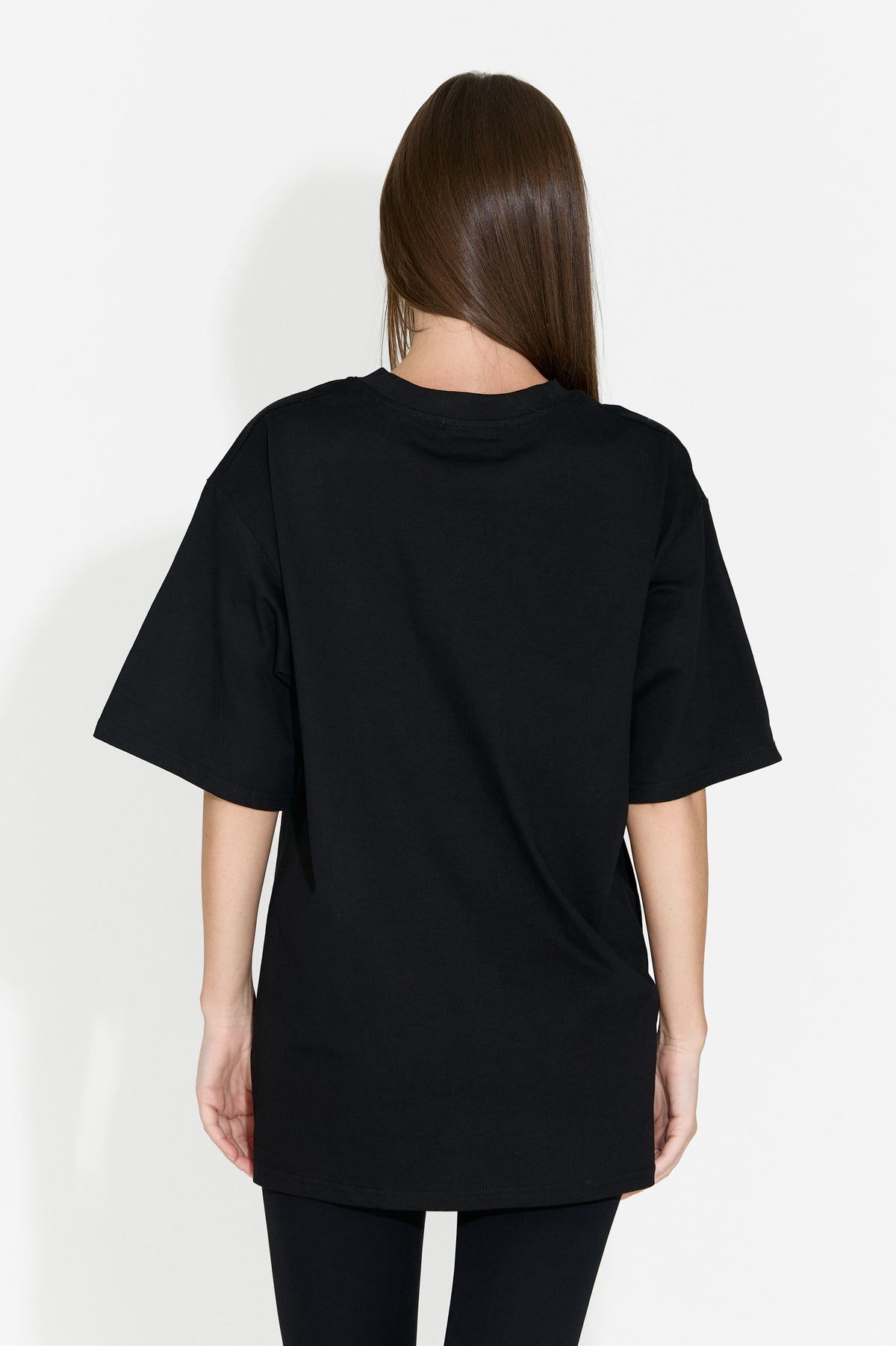 T-shirt da donna casual nera Analysis Bogas