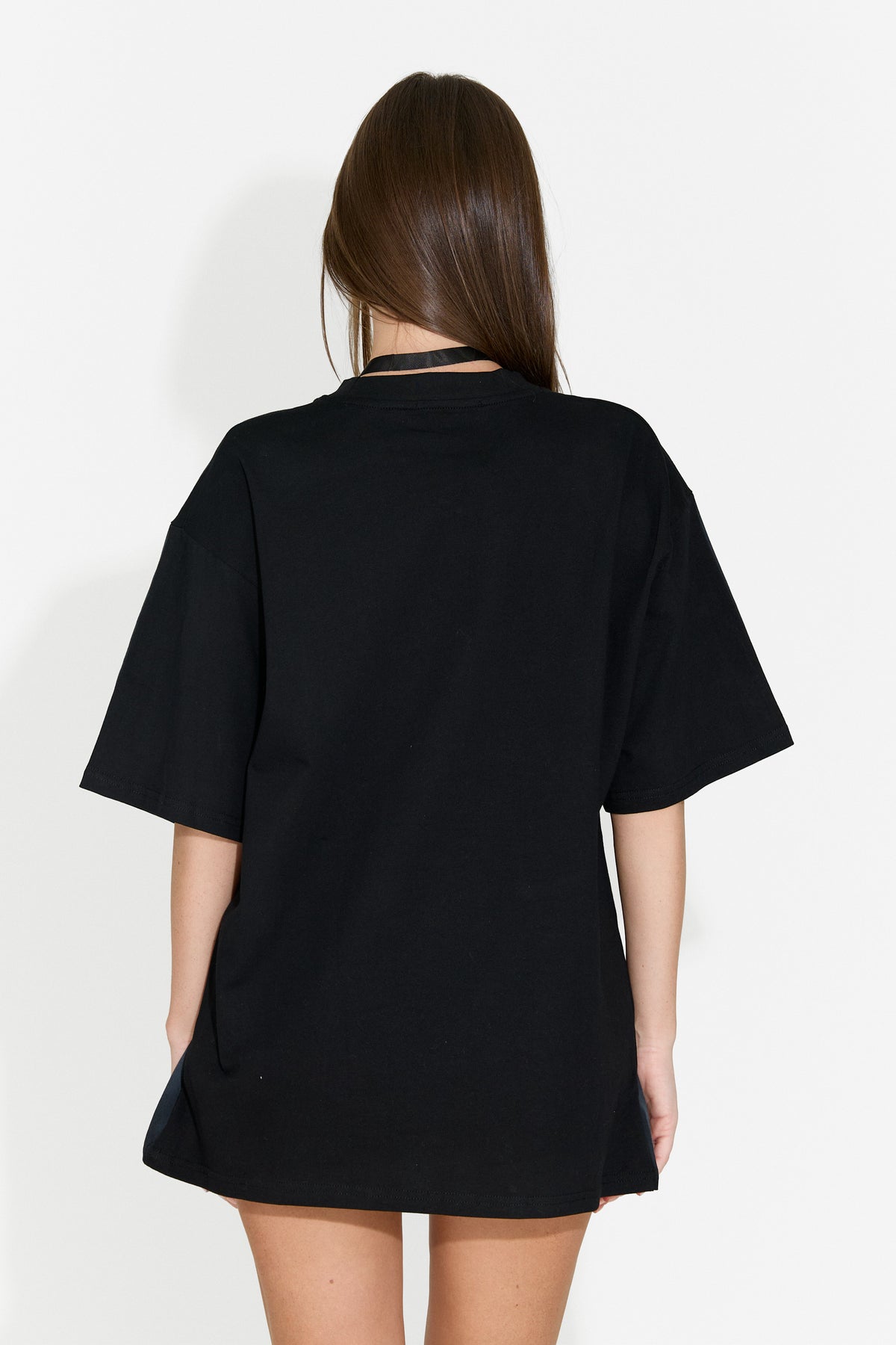 T-shirt da donna casual nera Ordera Bogas