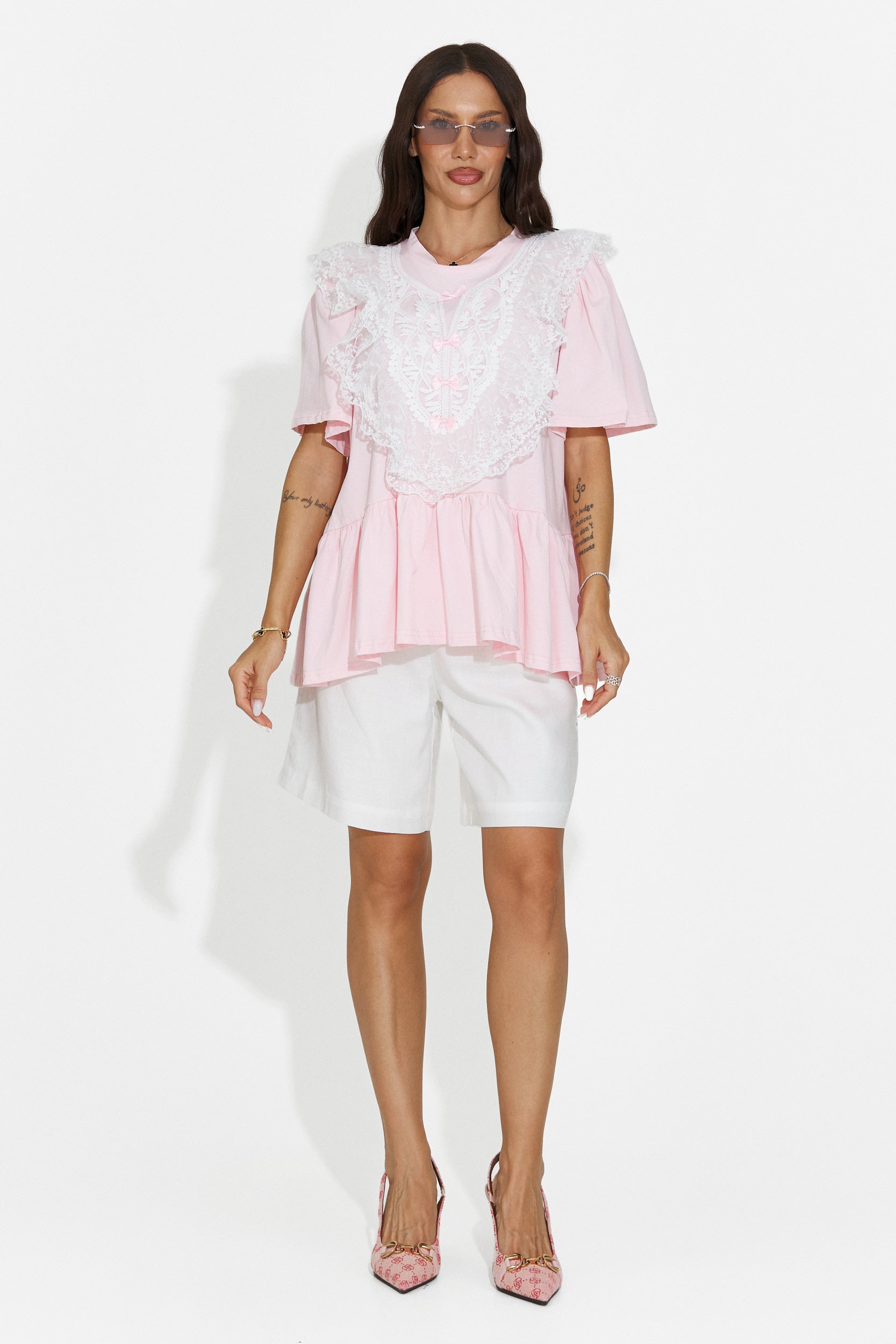 Maglietta casual da donna rosa Besana Bogas