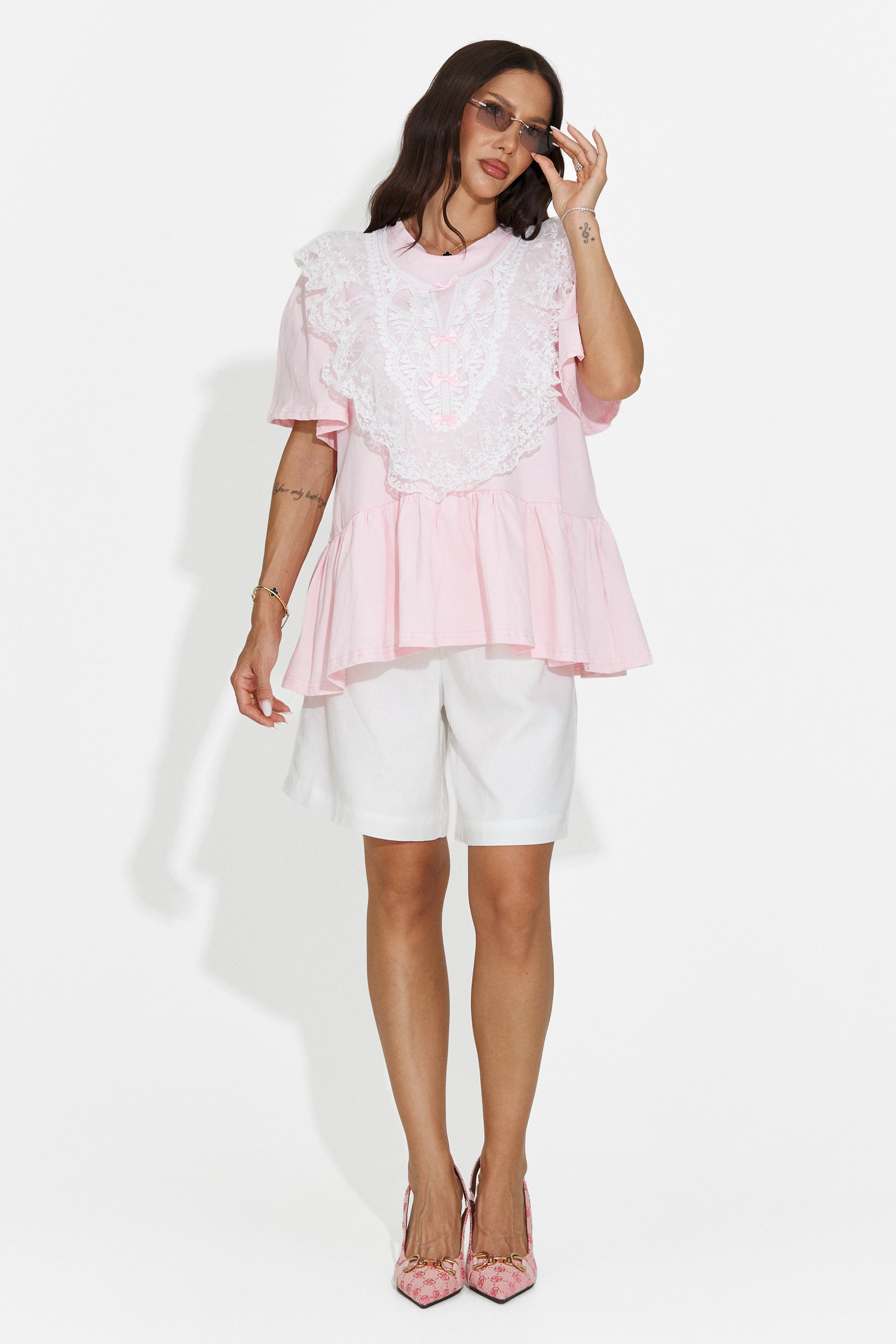 Maglietta casual da donna rosa Besana Bogas