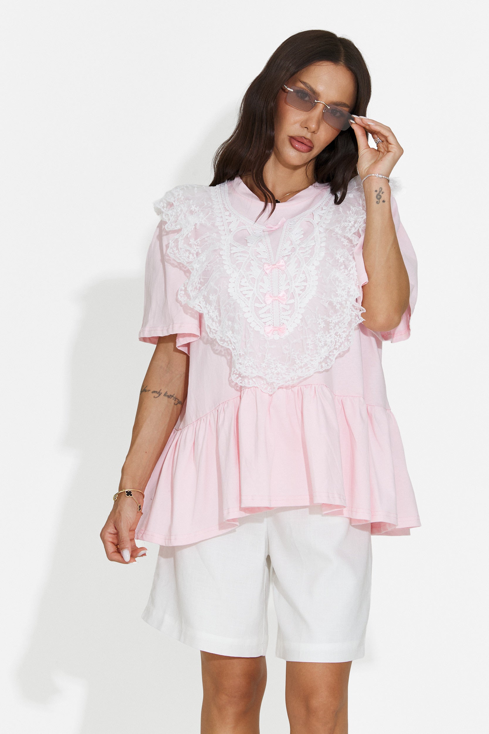 Maglietta casual da donna rosa Besana Bogas