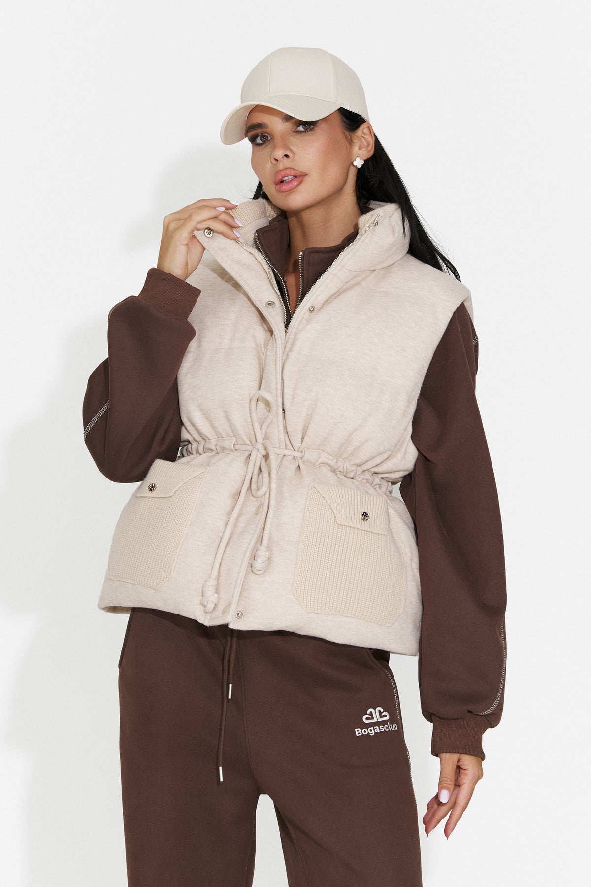 Vesta casual bej Ziroleira Bogas