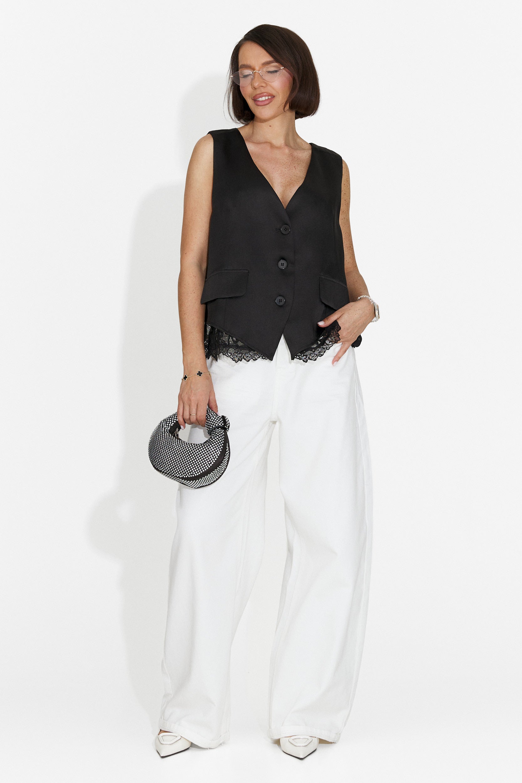 Elegante Gilet Nero da Donna di Renasa Bogas