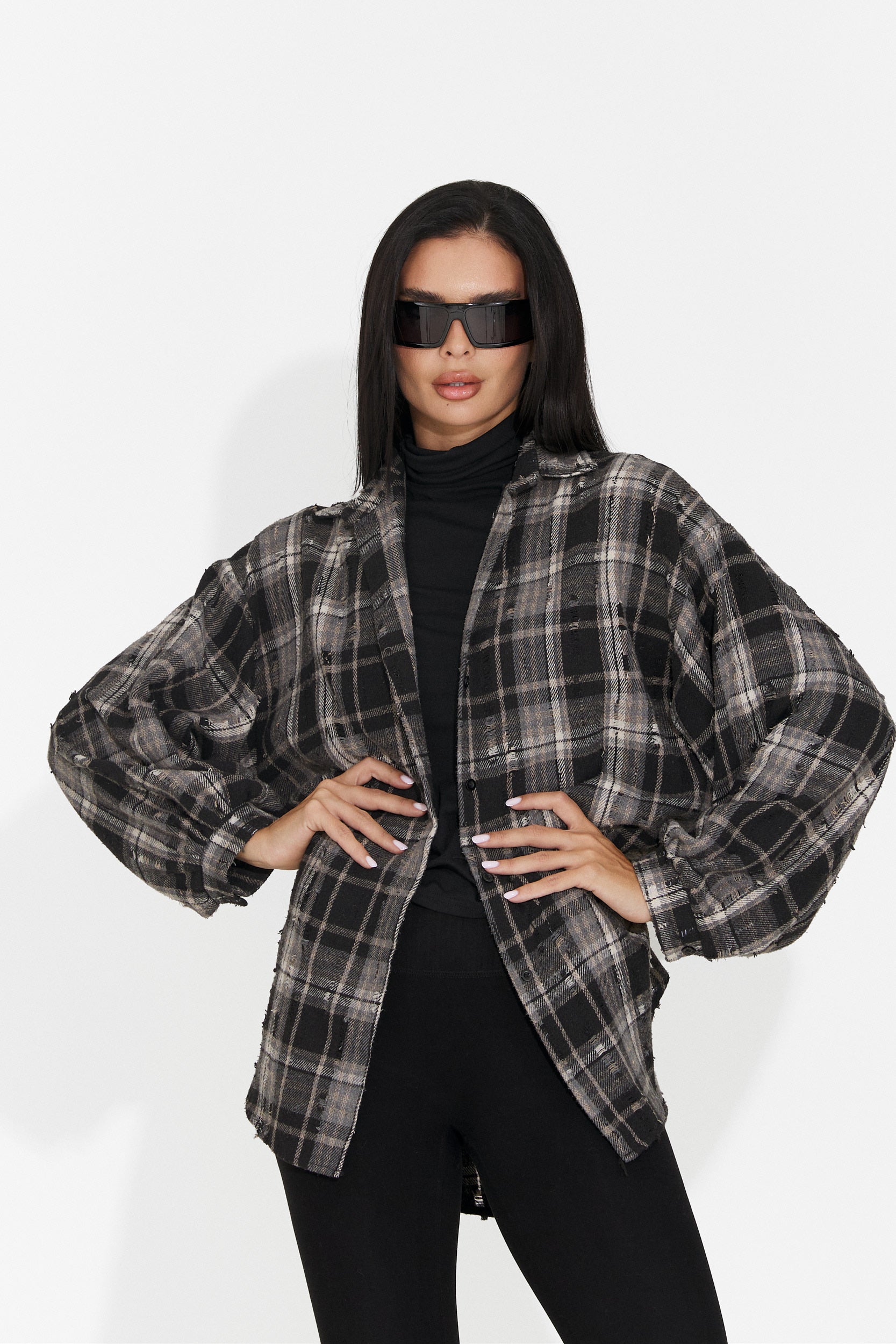 Camicia casual da donna nera Jasara Bogas