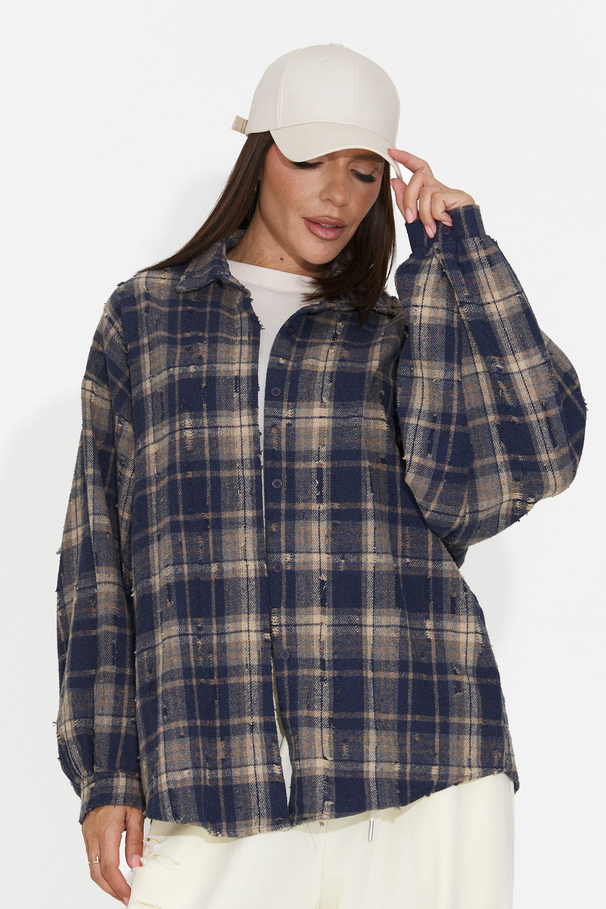 Camicia da donna casual blu navy Jasara Bogas