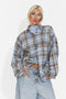 Camicia casual da donna azzurra Jasara Bogas