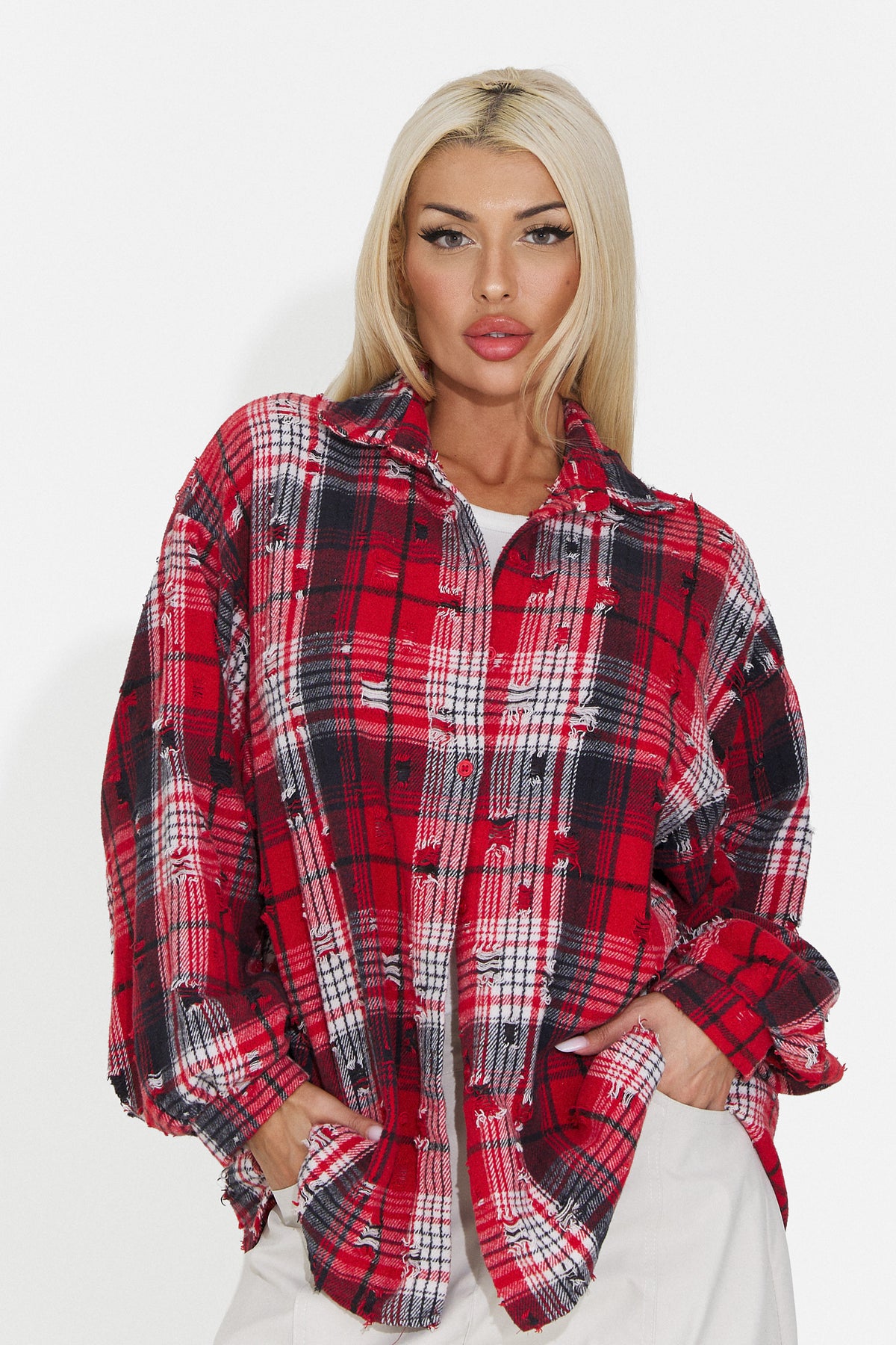 Camicia da donna elegante rossa Purely Bogas