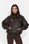 Giacca Casual Marrone da Donna di Nadyesia Bogas
