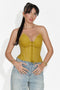 Elegante Corsetto Khaki Karisa Bogas da Donna