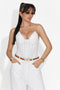 Elegante corsetto bianco Karisa Bogas per donne