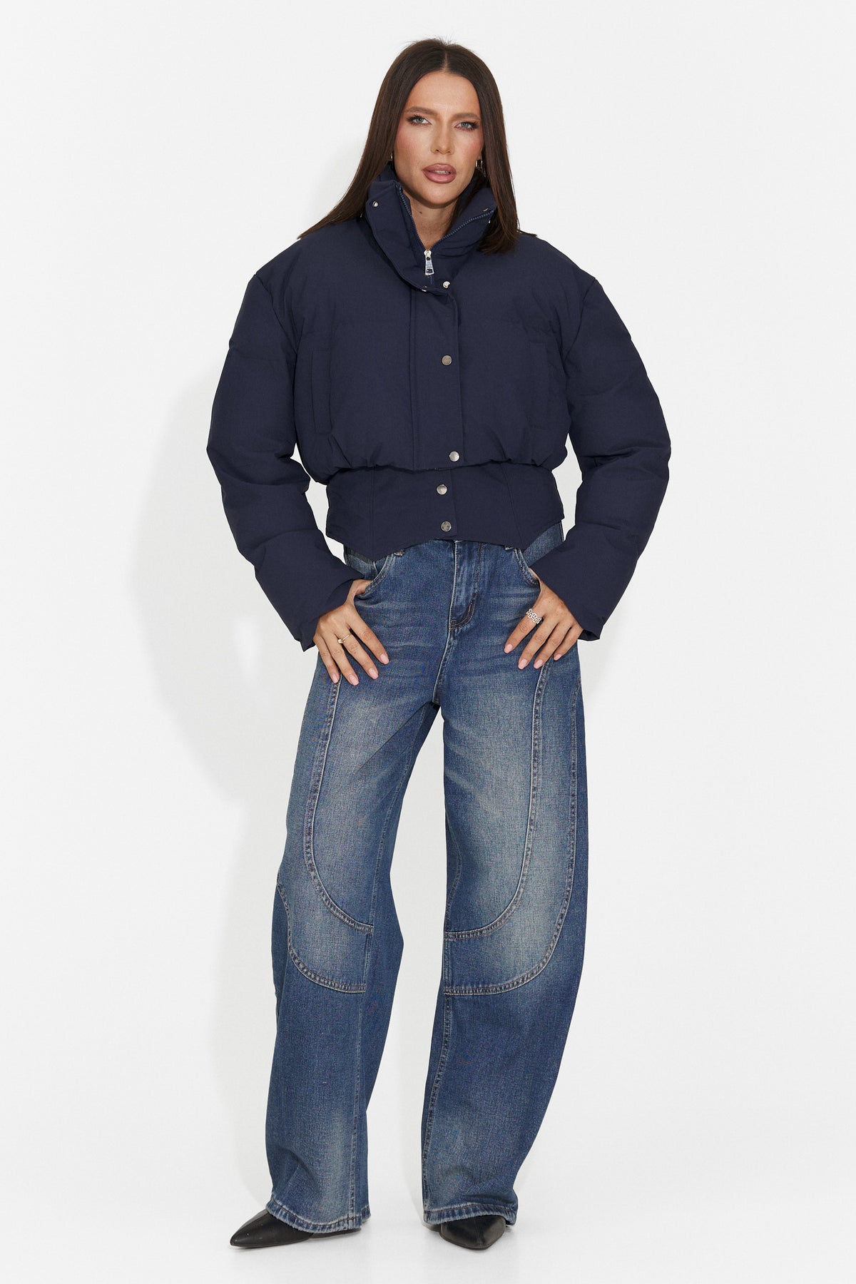Jeans casual blu Karomieza Bogas, immagine 6 di 7