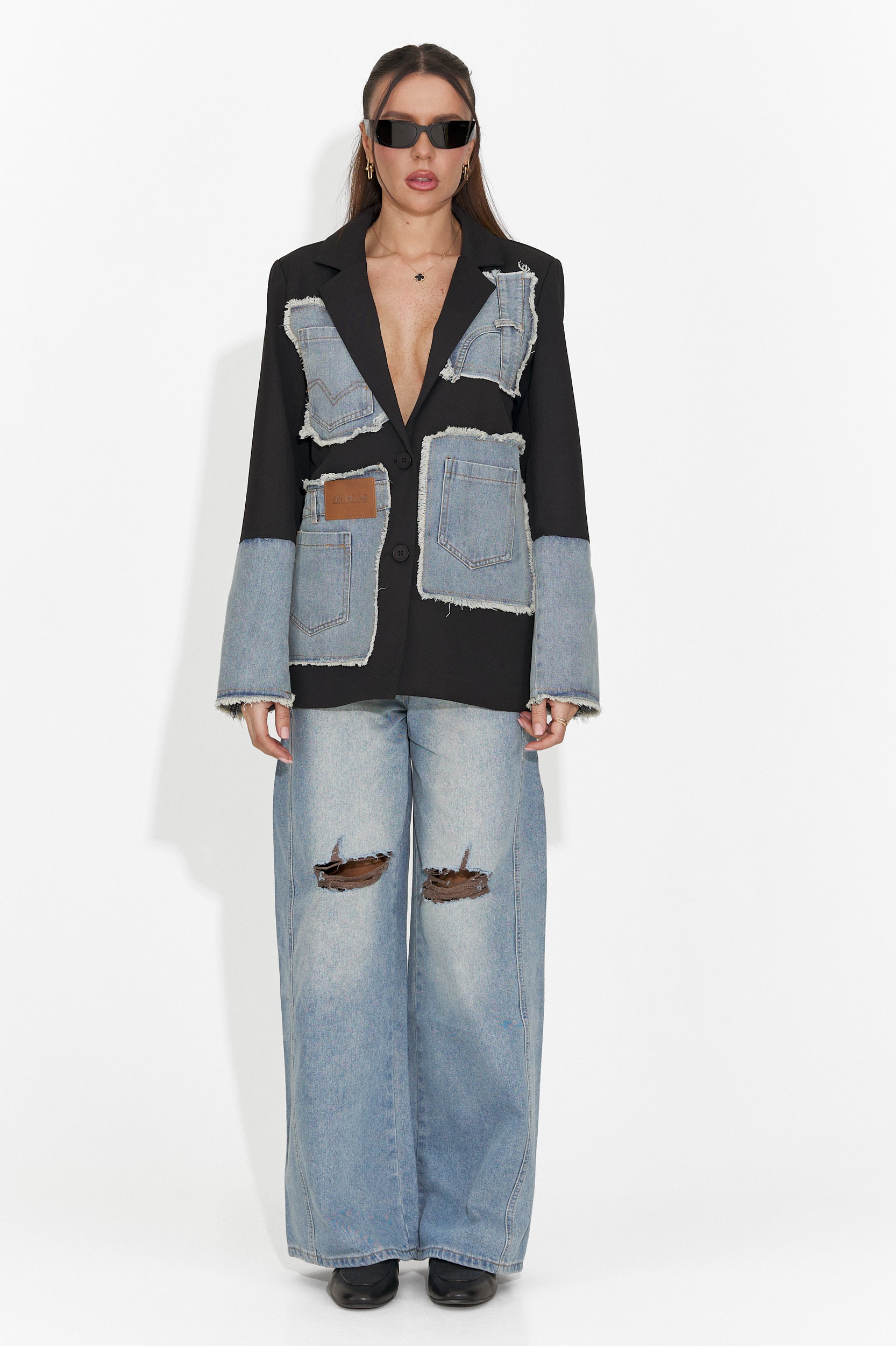 Jeans blu casual per donne Calora Bogas