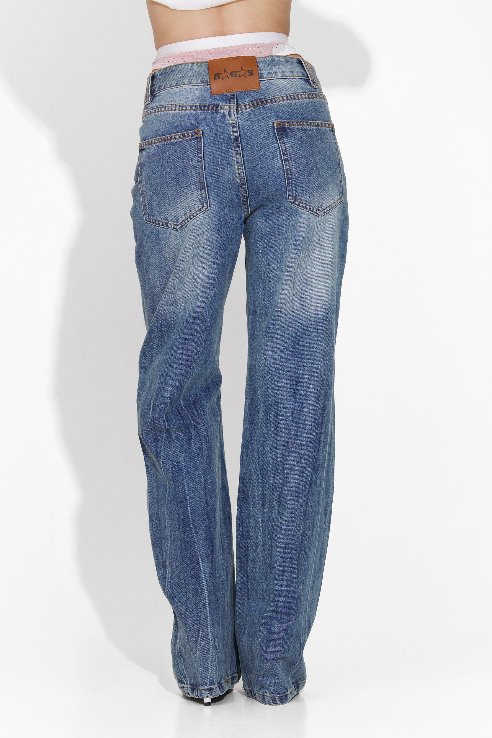 Jeans casual blu da donna Deana Bogas