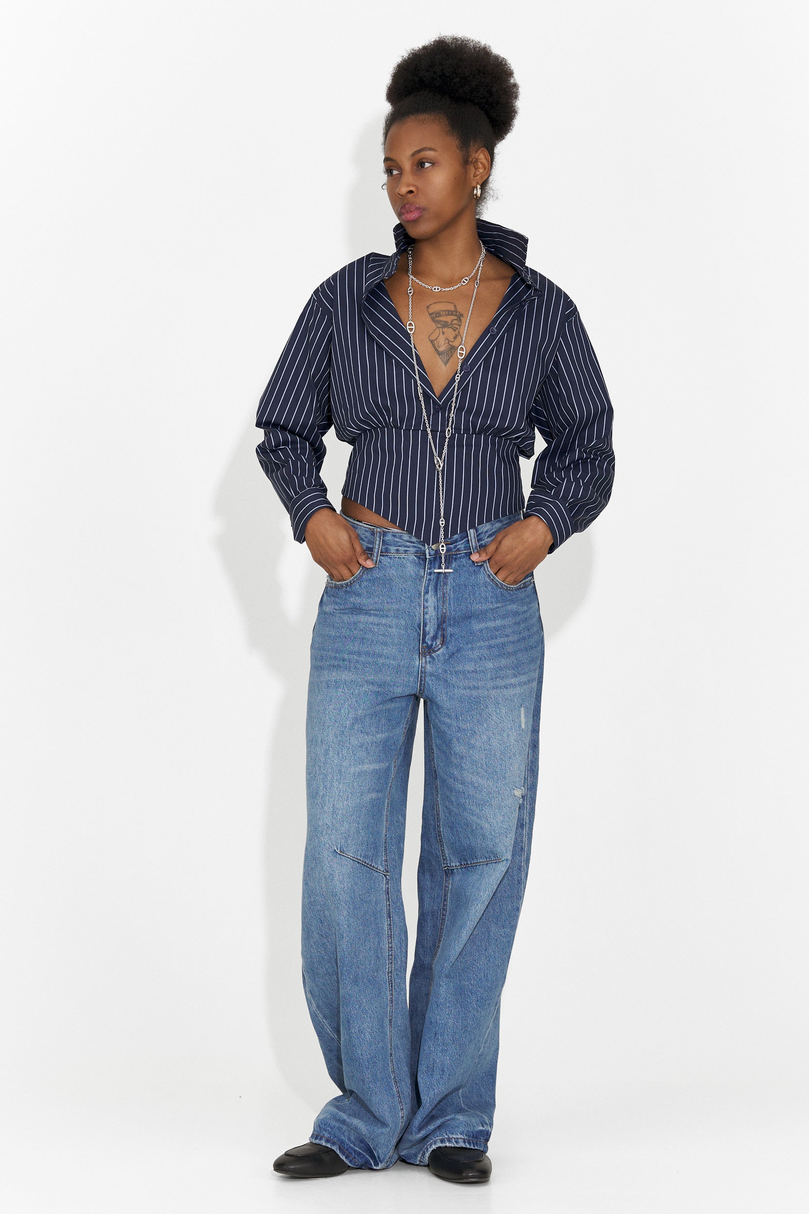 Jeans blu casual per donne Hanina Bogas