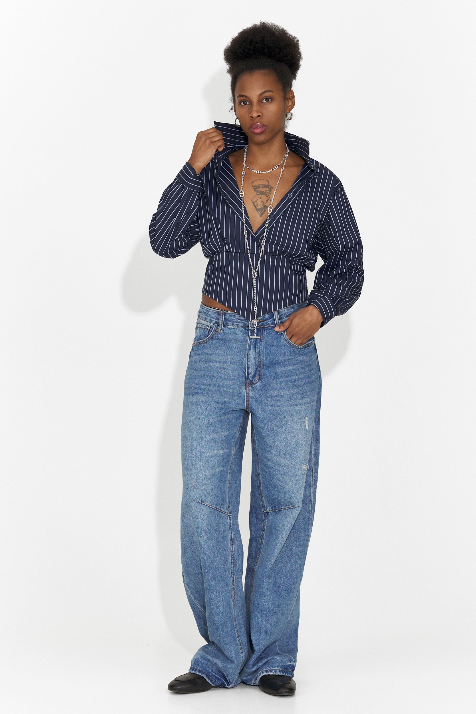 Jeans blu casual per donne Hanina Bogas