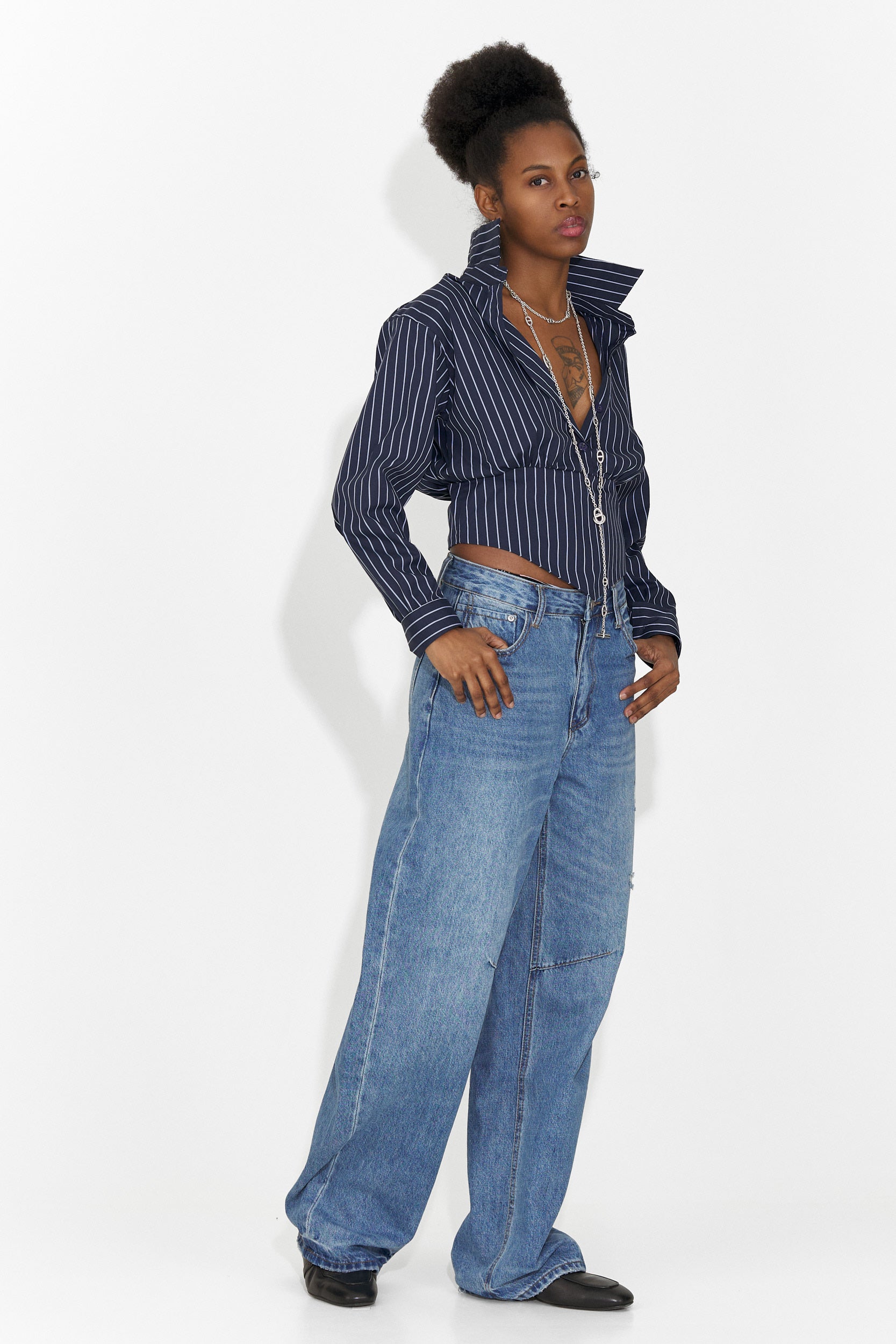 Jeans blu casual per donne Hanina Bogas
