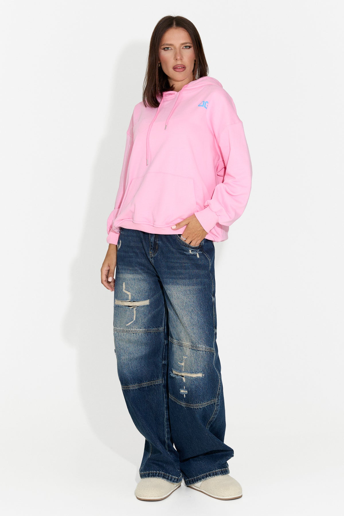 Jeans da donna casual blu Elementary Bogas