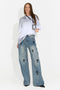 Jeans blu casual da donna Intersa Bogas
