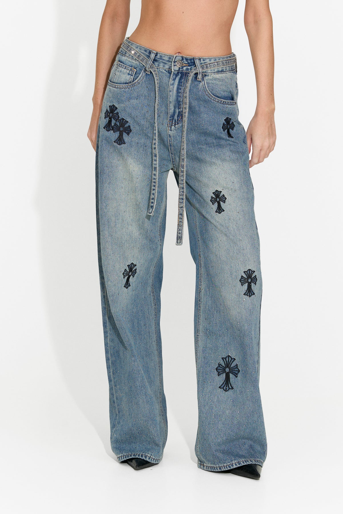 Jeans da donna casual blu Intersa Bogas