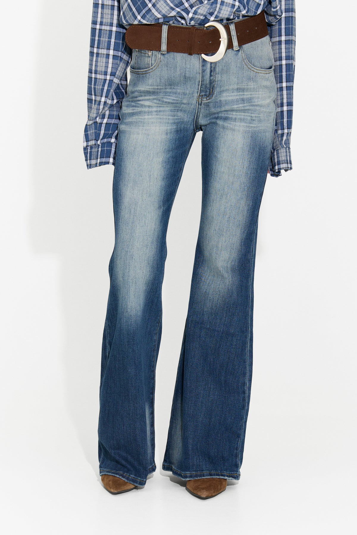Jeans da donna casual azzurri Hursona Bogas