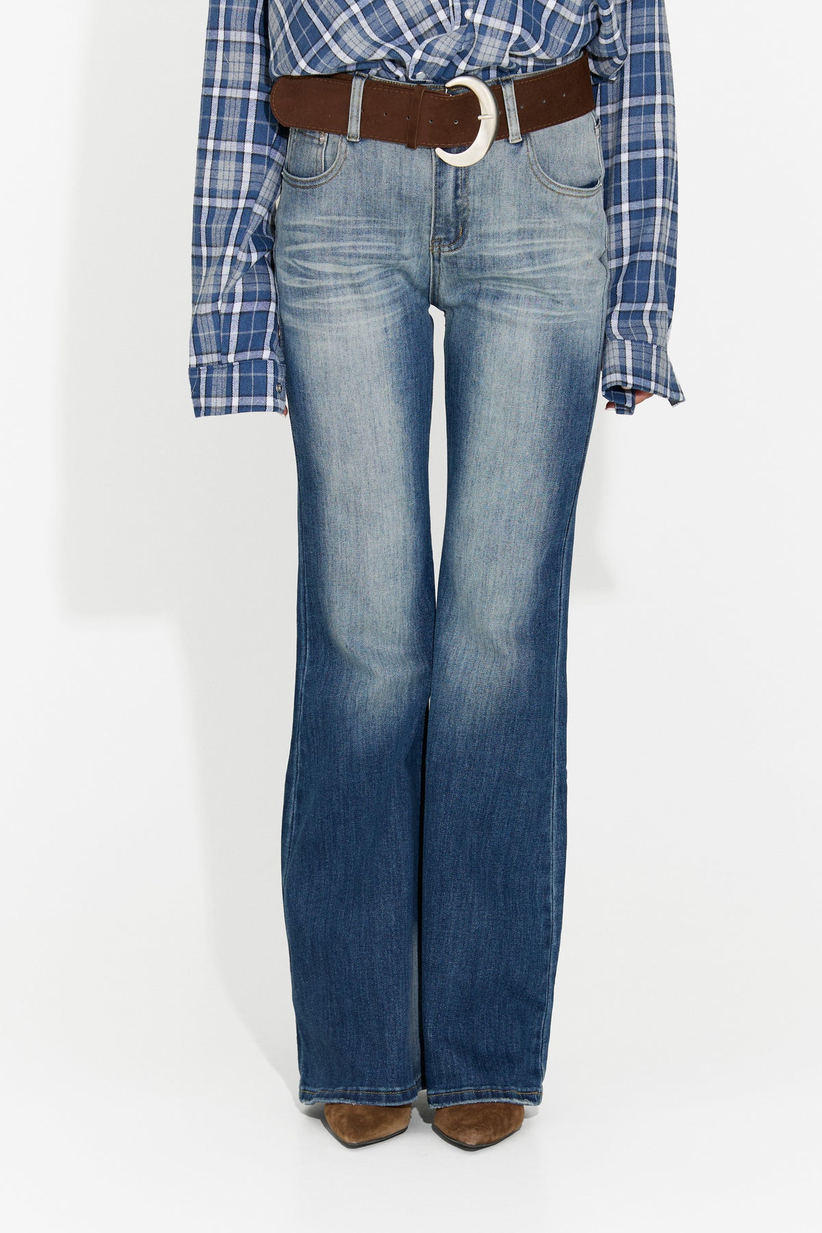 Jeans da donna casual azzurri Hursona Bogas